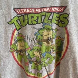 Teenage Mutant Ninja Turtles Graphic Tee Gray | Size M